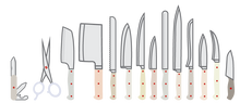 Load image into Gallery viewer, Mail-in Kitchen Knife Sharpening Service
